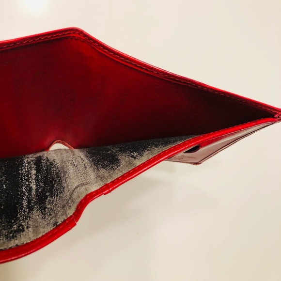 GENUINE LOUIS VUITTON Red Epi Six-Cartes Wallet - Picture 16 of 16